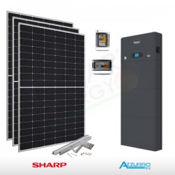 KIT FOTOVOLTAICO 6.2 KW SHARP – ZCS CON ACCUMULO DA 5 KWH (COMPLETO)