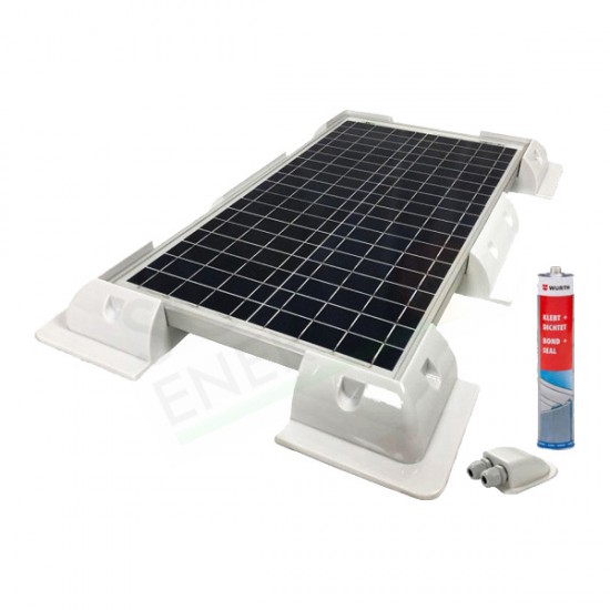 KIT SOLARE CAMPER 100W 12V – MODULO 100W E REGOLATORE 10A DUAL BATTERY