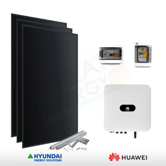 KIT FOTOVOLTAICO 2 KW HYUNDAI – HUAWEI PREDISPOSTO PER ACCUMULO (COMPLETO)