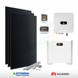 KIT FOTOVOLTAICO 4.9 KW HYUNDAI – HUAWEI CON ACCUMULO DA 5 KWH (COMPLETO)