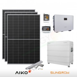 KIT FOTOVOLTAICO 3.6 KW AIKO – SUNGROW CON ACCUMULO DA 6.4 KWH (COMPLETO)