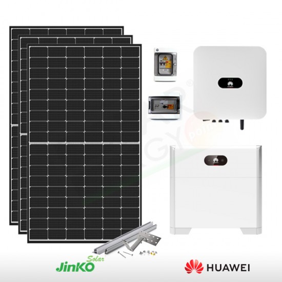 KIT FOTOVOLTAICO 4.4 KW JINKO – HUAWEI CON ACCUMULO DA 5 KWH (COMPLETO)