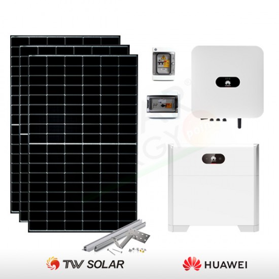 KIT FOTOVOLTAICO 3.4 KW TONGWEI – HUAWEI CON ACCUMULO DA 5 KWH (COMPLETO)