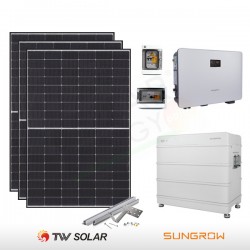 KIT FOTOVOLTAICO 6.5 KW TONGWEI SOLAR – SUNGROW CON ACCUMULO 9.6 KWH (COMPLETO)