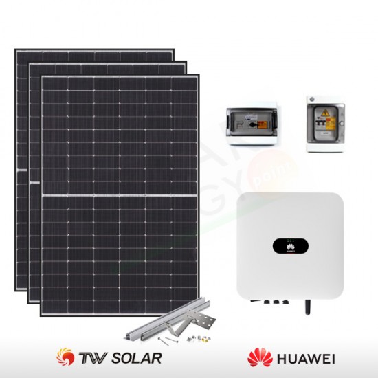 KIT FOTOVOLTAICO 3.4 KW TONGWEI – HUAWEI PREDISPOSTO PER ACCUMULO (COMPLETO)