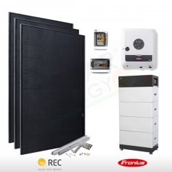 KIT FOTOVOLTAICO 6.3 KW REC – FRONIUS CON ACCUMULO DA 11 KWH (COMPLETO)