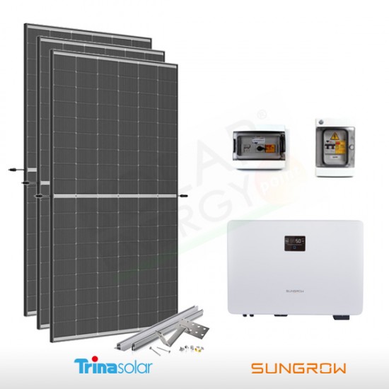 KIT FOTOVOLTAICO 3 KW TRINA SOLAR – SUNGROW PREDISPOSTO PER ACCUMULO (COMPLETO)