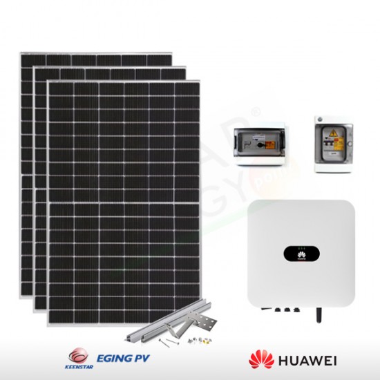 KIT FOTOVOLTAICO 3.3 KW EGING – HUAWEI PREDISPOSTO PER ACCUMULO (COMPLETO)