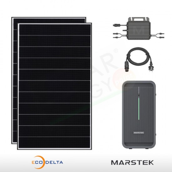 KIT FOTOVOLTAICO 830 W ECODELTA - MARSTEK CON ACCUMULO 2.24 KWH (COMPLETO)