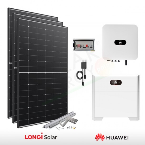 KIT FOTOVOLTAICO 6.6 KW LONGI SOLAR – HUAWEI CON ACCUMULO 5 KWH