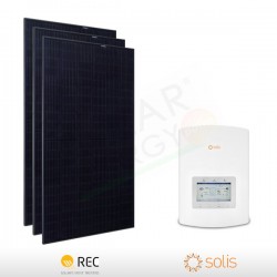 KIT FOTOVOLTAICO 3.2 KW REC – SOLIS PREDISPOSTO PER ACCUMULO