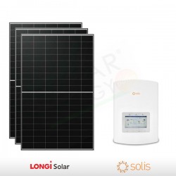 KIT FOTOVOLTAICO 3.2 KW LONGI SOLAR – SOLIS PREDISPOSTO PER ACCUMULO