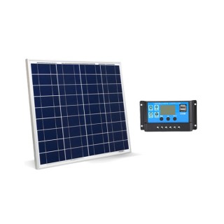 KIT SOLARE CAMPER 50W 12V – MODULO FOTOVOLTAICO 50W E REGOLATORE